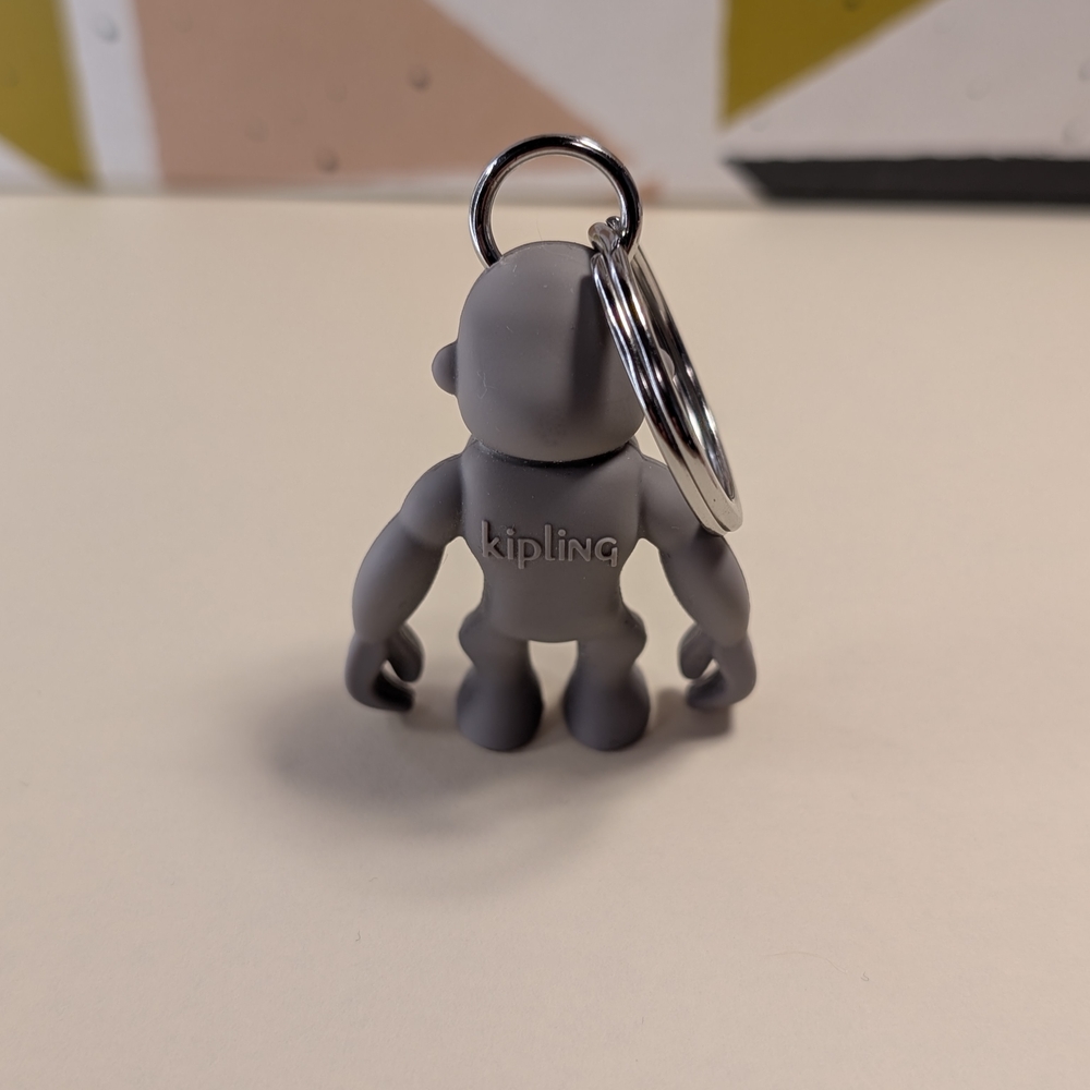 Kipling Grey Monkey Keychain